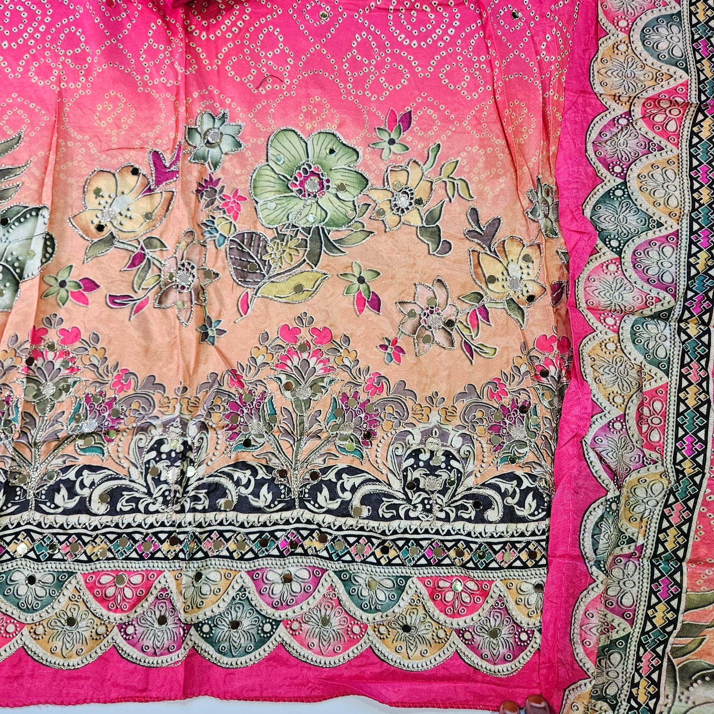 MUSLIN EMBROIDERY SUIT