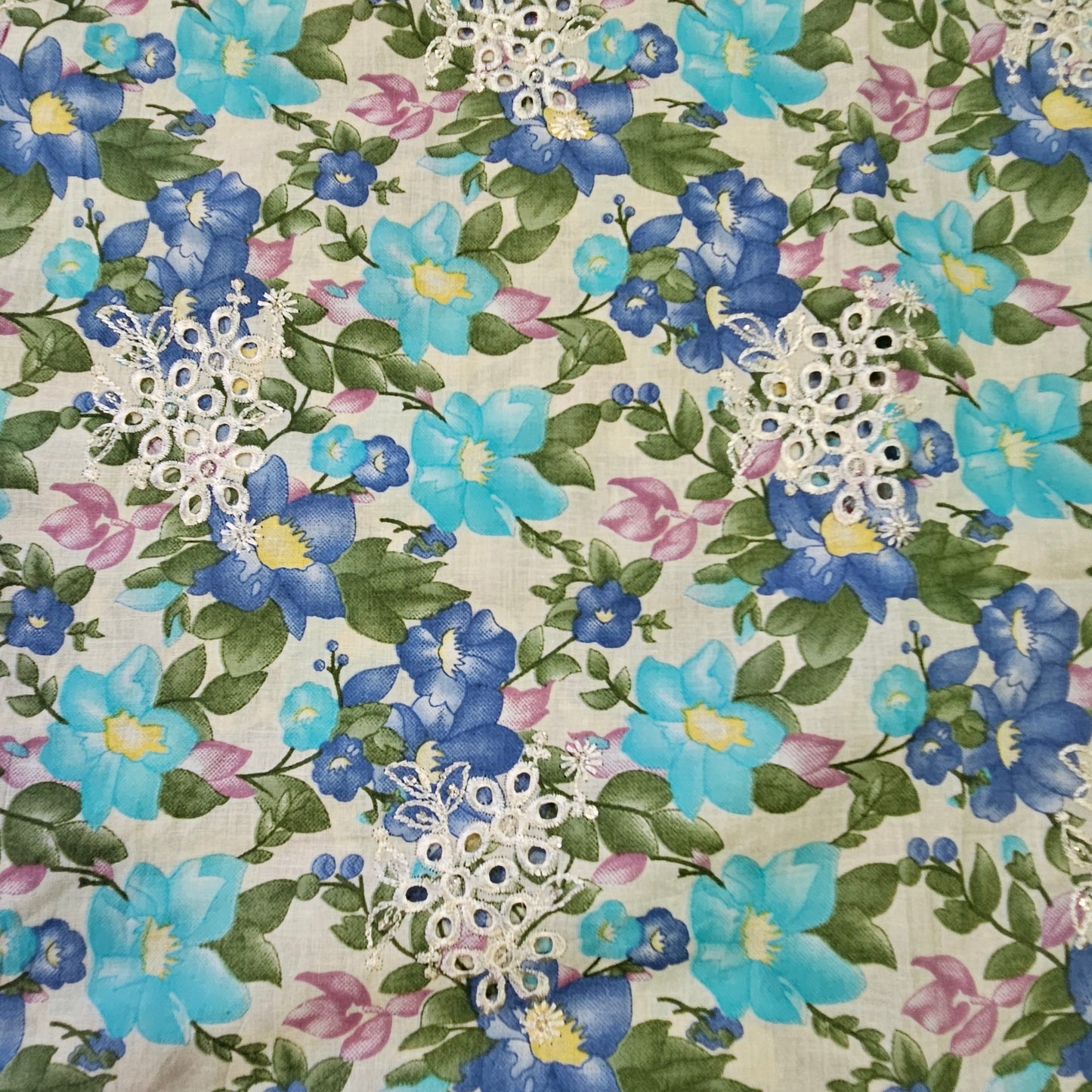 FIZA CHIKANKARI PATCH SUIT