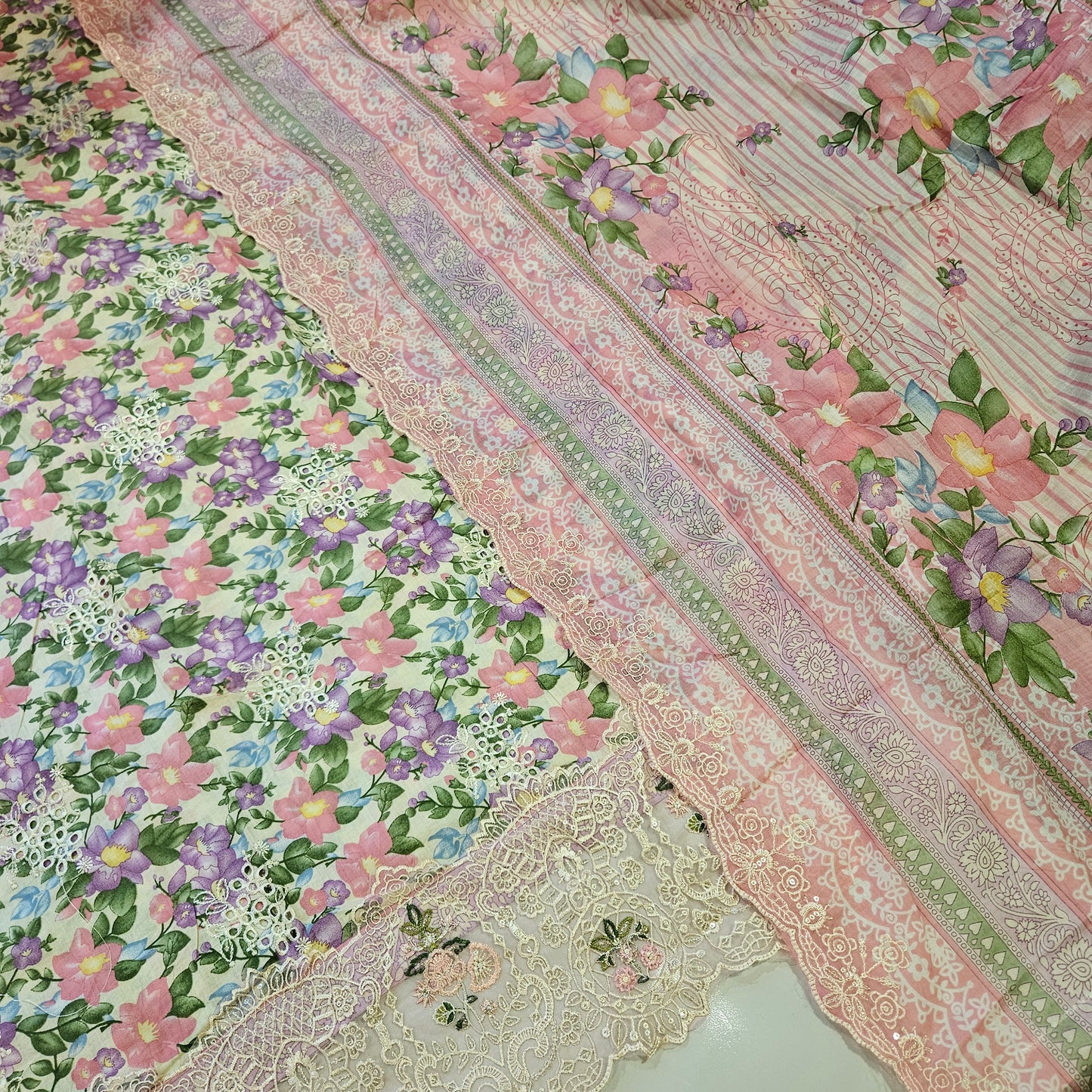 FIZA CHIKANKARI PATCH SUIT 2