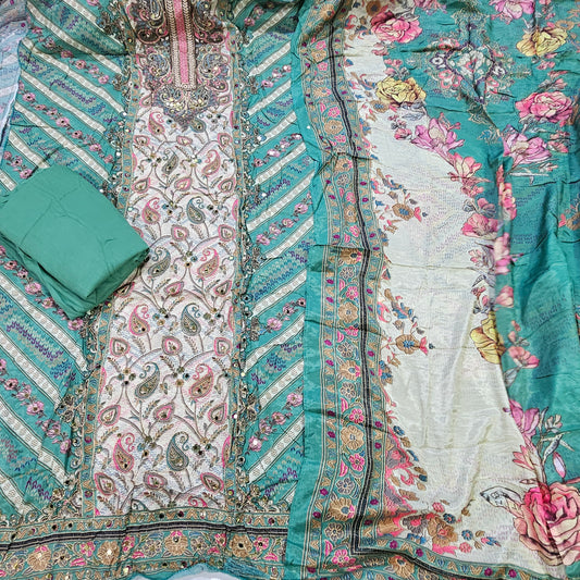 Muslin Embroidery Suit 2