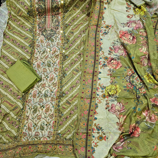 Muslin Embroidery Suit 3