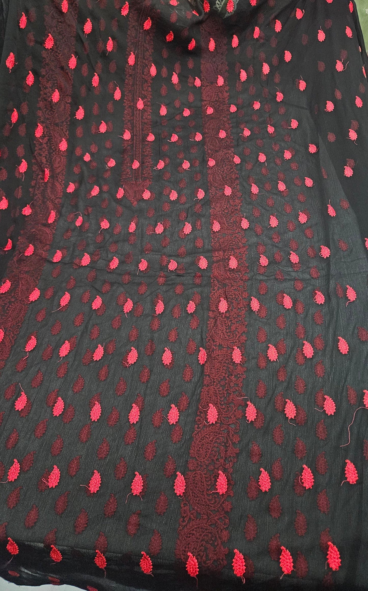 Unstitched Pure Chiffon Partywear Suit